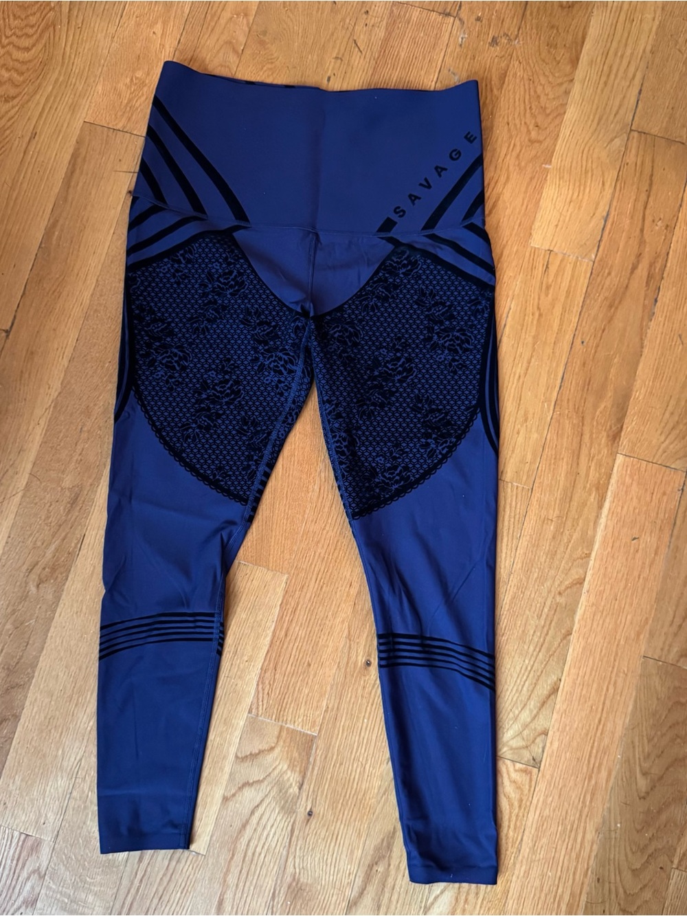Savage X Fenty Navy Blue Sculpting High-Waist Leggings